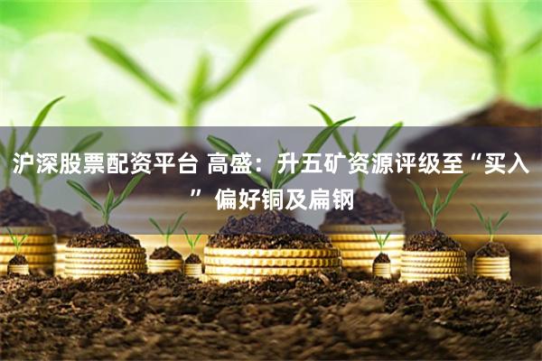 沪深股票配资平台 高盛：升五矿资源评级至“买入” 偏好铜及扁钢